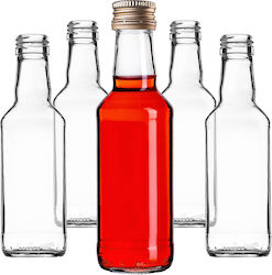 Glass Bottle 200ml Golden Cap 10 Pcs