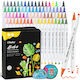 Ohuhu Akaka Fein & Punkt 72 Acryl Marker pro Pa...