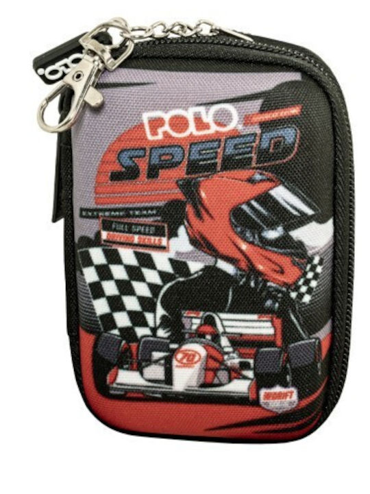 Polo Clip & Zip Мини Ключодържател-Портфейл Черно Сиво 9-27-006-8472