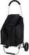 Stoff Einkaufswagen Λαϊκής Schwarz 53cm