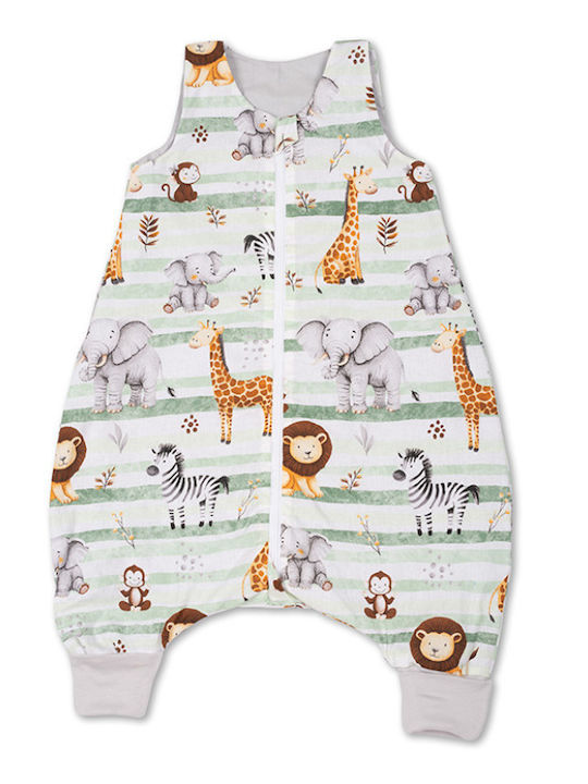 Kidizi Sac De Dormit De Vară Cu Picioare 0.5 Tog Safari Verde