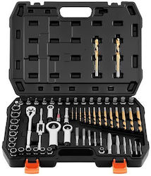 Set 14 Unelte De Extragere Pentru Nuci 15 Extractoare Hexagonale 15 Burghie 6 Extractoare Spirale Pentru Șuruburi 3 Despicătoare De Nuci 5 Taroduri Cheie Cu Clichet Cheie Pentru Tarod