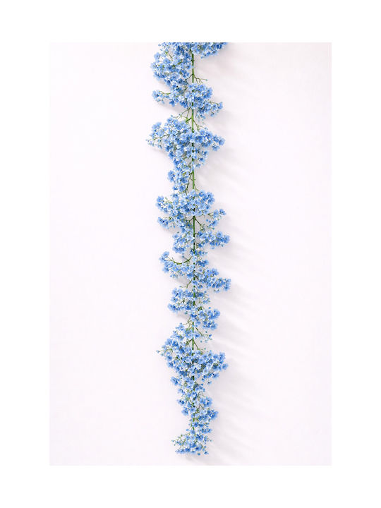 Ghirlandă Cu Flori Albastre De Gypsophila 0x0x180cm Monocrom Evergreens