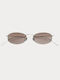Akila Women’s Sunglasses With Silver Metallic Frame And Mirror Lens ICON-1