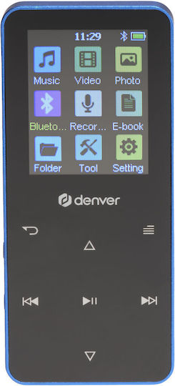 Denver MP4 Player (4GB) με Οθόνη 1.8" Μπλε S0470093