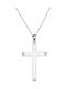 Kritsimis Women's White Gold Cross 18K with Chain