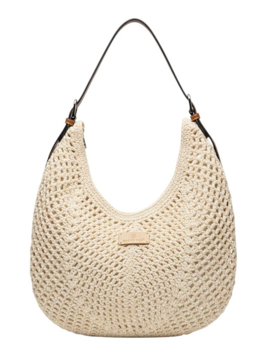 Bag to Bag Плетена Плажна Чанта Бежова