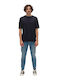 Bluza Tricou Cu Mânecă Scurtă Albastru Marin