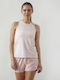 Women's Sports Sleeveless Pink Blouse