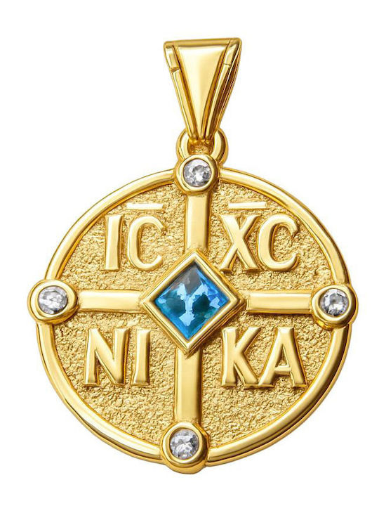 Gatsa Висулка Детски Амулет Константин от Злато 9К 0085-9