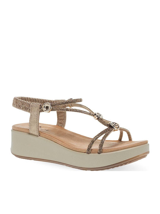 Women's Gold Summer Platforms