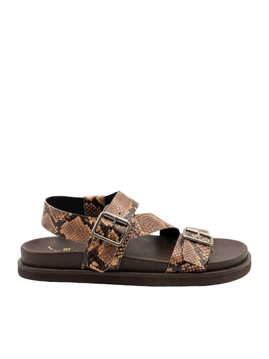 KMB Sandale De Piele Negre