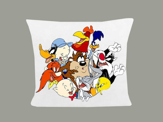 Μαξιλάρι Διάσταση 40x40cm Looney Tunes Λευκό