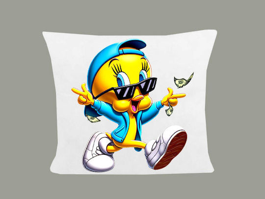 Μαξιλάρι Διάσταση 40x40cm Looney Tunes Λευκό