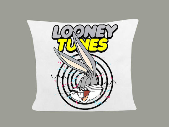 Възглавница Размер 40x40см Looney Tunes Бяла