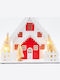 Christmas Illuminated Decorative Figurine Red Battery 20x20x10cm
