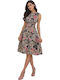 Sommer Midi Abendkleid Blumen