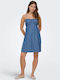 Alexis Summer Mini Dress Medium Blue Denim