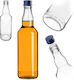Glass Bottle 500ml Navy Blue Cap 1 Pc