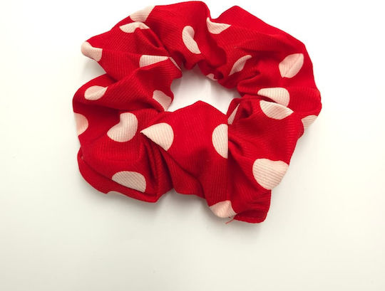 Haargummi Scrunchy Pouá Großes Rot