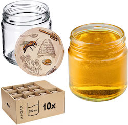 Kadax Βαζάκι Γυάλινο με Καπάκι 200ml (10τμχ) Kadax Βαζάκι Γυάλινο με Καπάκι 200ml (10τμχ)
