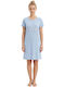 Caress Summer Cotton Women's Light Blue Nightgown