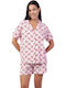 Admas Summer Women's Pink Pyjama Set