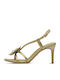 Damen Sandalen Grün Leder