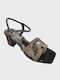 Damen Sandalen mit Strass Schwarz