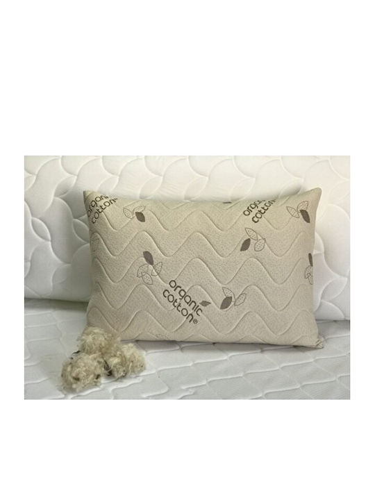 SteweHome Bed Pillow Maxi Organic Single Wool in Brown Color 50x70cm