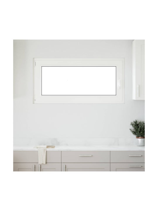 vidaXL Aufklappbares PVC Fenster Risor P120xH60cm