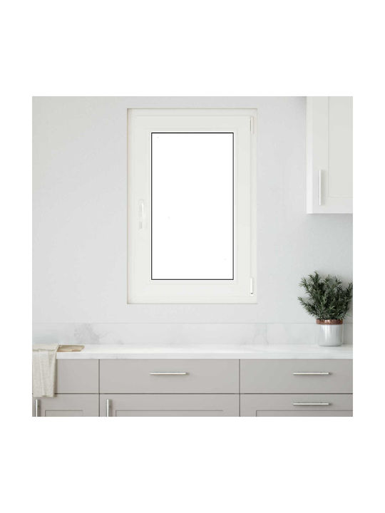 vidaXL Hinged PVC Window W60xH90cm