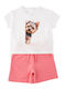 Kids Set with Shorts Summer 2 Pieces White