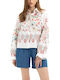 Long Sleeve Women's Shirt Red White Green