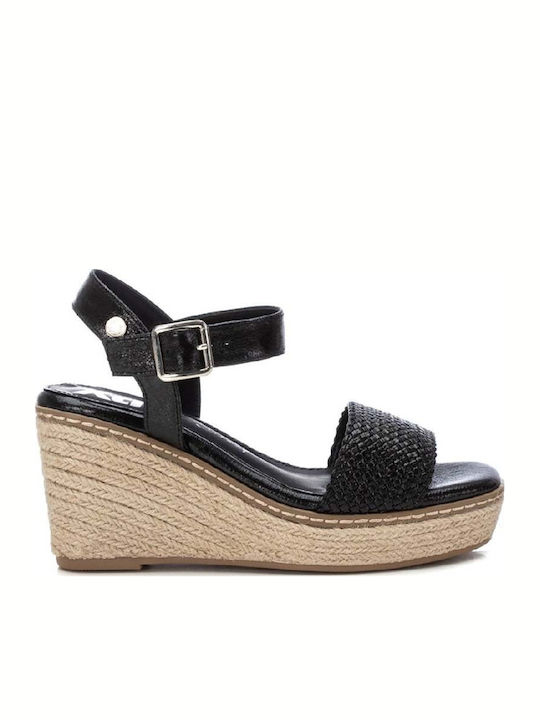 Platforme Dama Tip Espadrile Negre