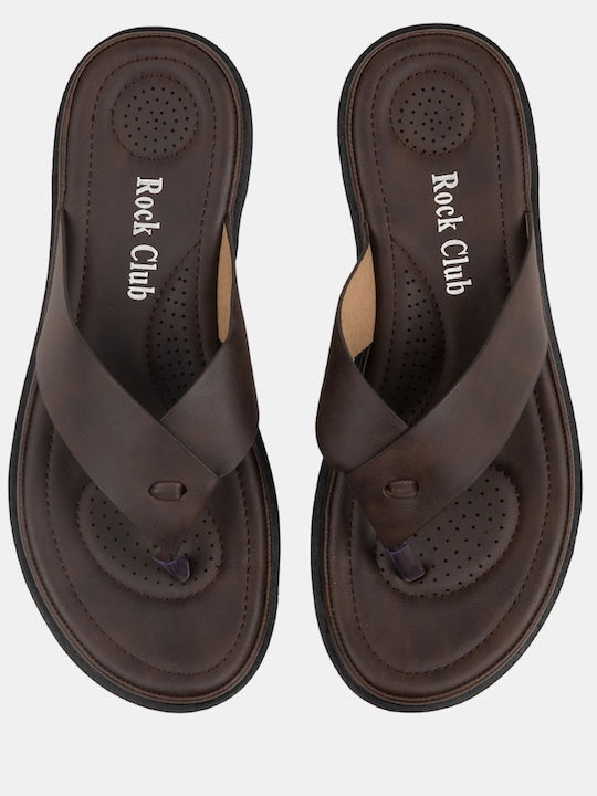 Rock Club Ανδρικά Flip Flops Καφέ