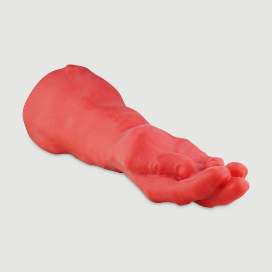 Huge Hand Fisting Silicone X-Large Platinum Silicone Fisting Hand 40.6 Cm Red