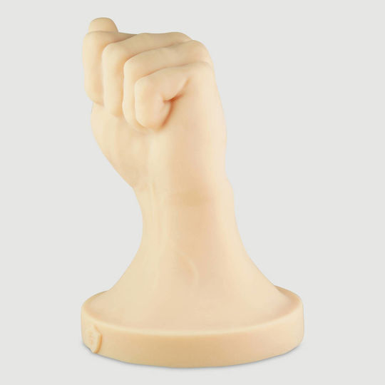 Μπουνιά Fisting Σιλικόνης Closed Fist X-large Platinum Silicone Fisting Dildo 23 Cm Φυσικό