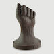 Μπουνιά Fisting Σιλικόνης Closed Fist Large Platinum Silicone Fisting Dildo 18 Cm Καφέ