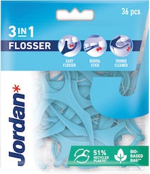 Jordan 3in1 Flosser Ață Dentară Fir Cu Mâner În...