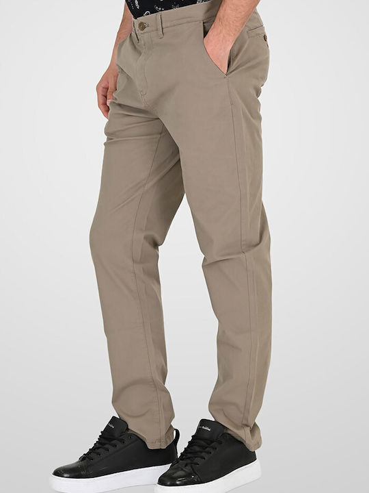 Rebase Chino Trousers in Slim Fit Cigar