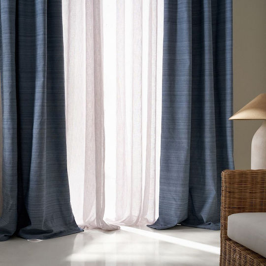 Gofis Home Gofis με Τρέσα Jean Blue 130x270εκ.