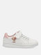 Brainrot Ballerina Capuchina Kids Sneakers Anatomic with Hoop & Loop Closure White