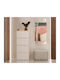 Büroaufbewahrungsschublade Alma Holz Weiß 50x40x119cm