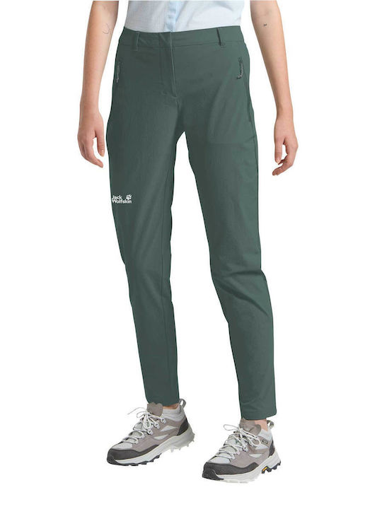 Jack Wolfskin Women's Long Hiking Trousers Green
