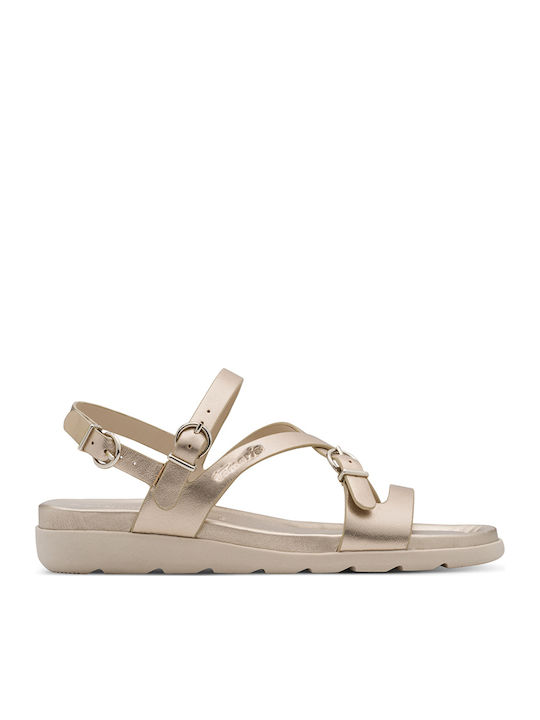 Leather Women's Sandals Rose Gold