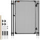 Vevor Pool Fence Gate 1.2 X 0.75 M Inground Swimming Pool Fences Gate Outdoor Security Fencing Door Kit Metal Latch Stopper 352 Gsm Teslin Pvc Mesh Square Tube Easy Installation Black