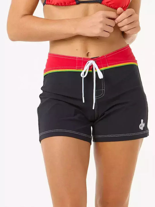 Pantaloni Scurți Bikini Talie Înaltă Albastru Marin