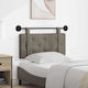 vidaXL Leather Gray Bed Headboard Cushion 90x40cm