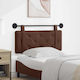 vidaXL Leather Brown Bed Headboard Cushion 100x...